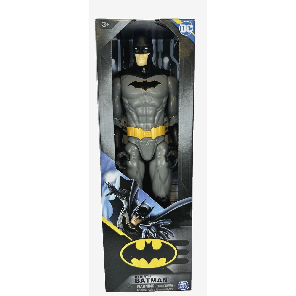 DC Rebirth Batman 12 Inch Action Figure Spin Master Black Gray Suit New Sealed